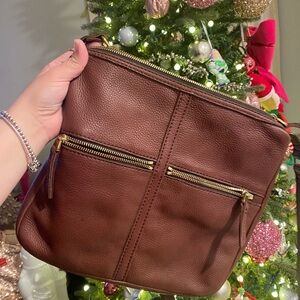Fossil crossbody brown bag